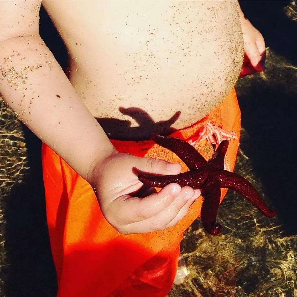 Kinder am Meer: Seesterne findet man nicht alle Tage Mit Kleinkind auf Kreta - Seestern