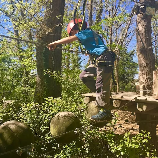 Kletterwald mit Kindern - Nur Mut