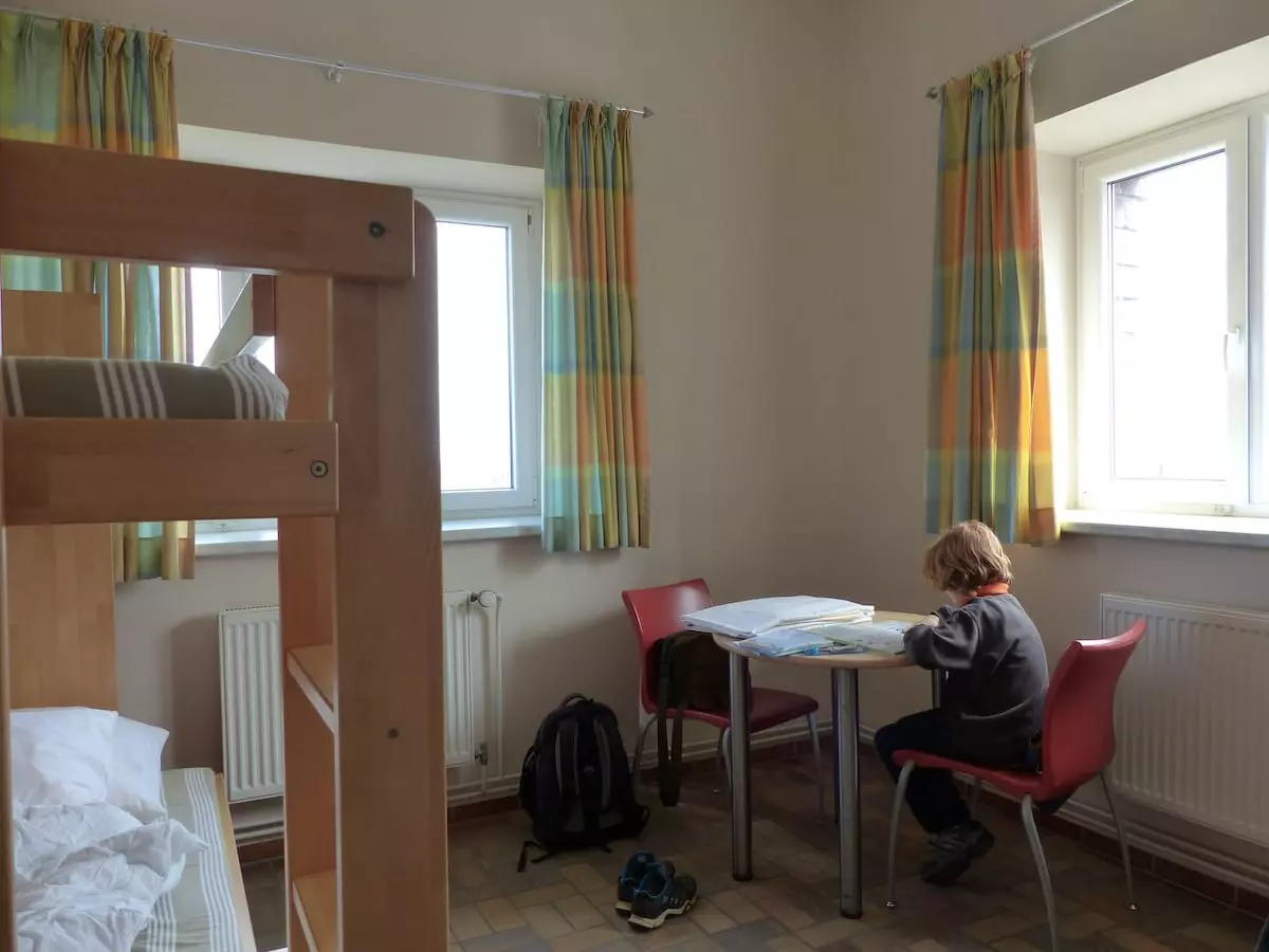 Übernachten in der Jugendherberge im Westturm Wangerooge mit Kind