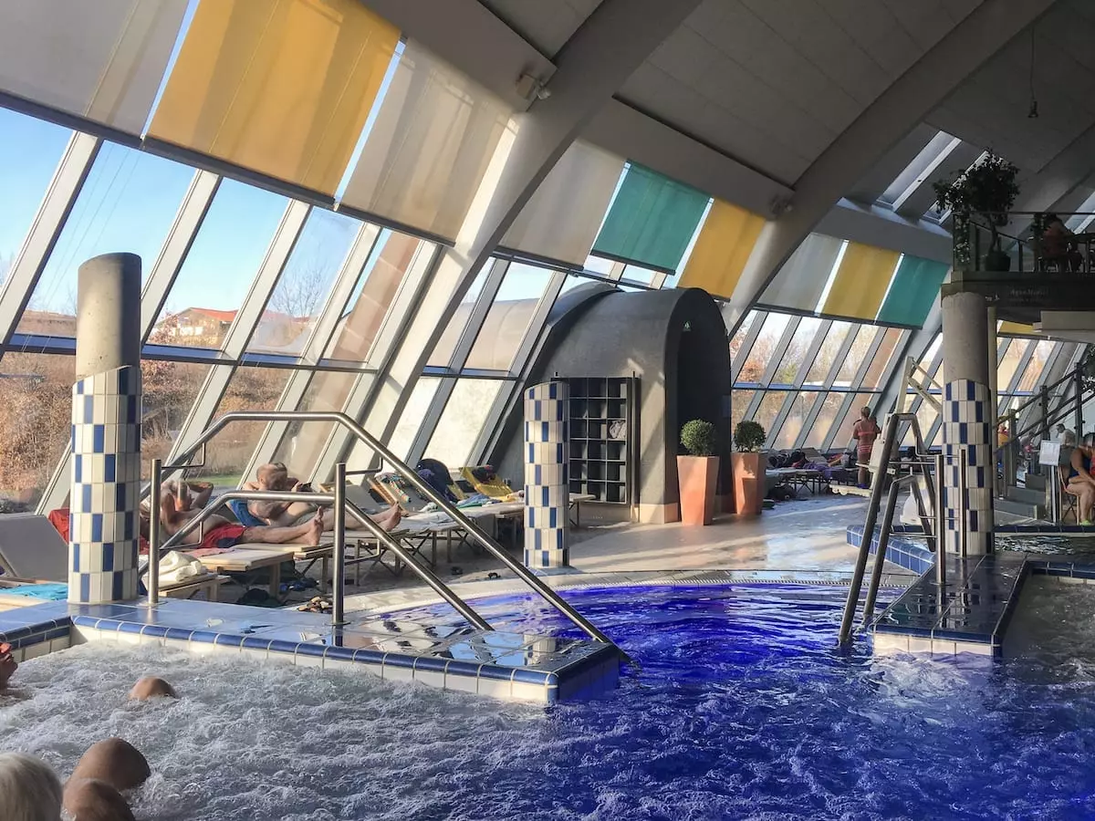 Bad Belzig - Brandenburg im Winter Therme gesamt