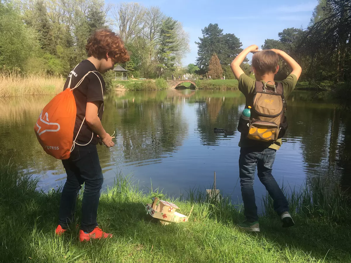 Botanischer Garten Berlin mit Kindern am See