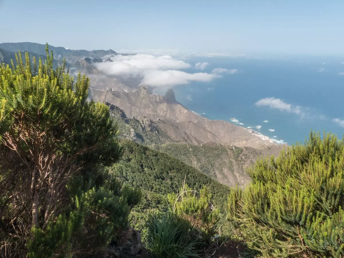 Wandern auf Teneriffa mit Kindern - Anaga Gebirge Ausblick Westen