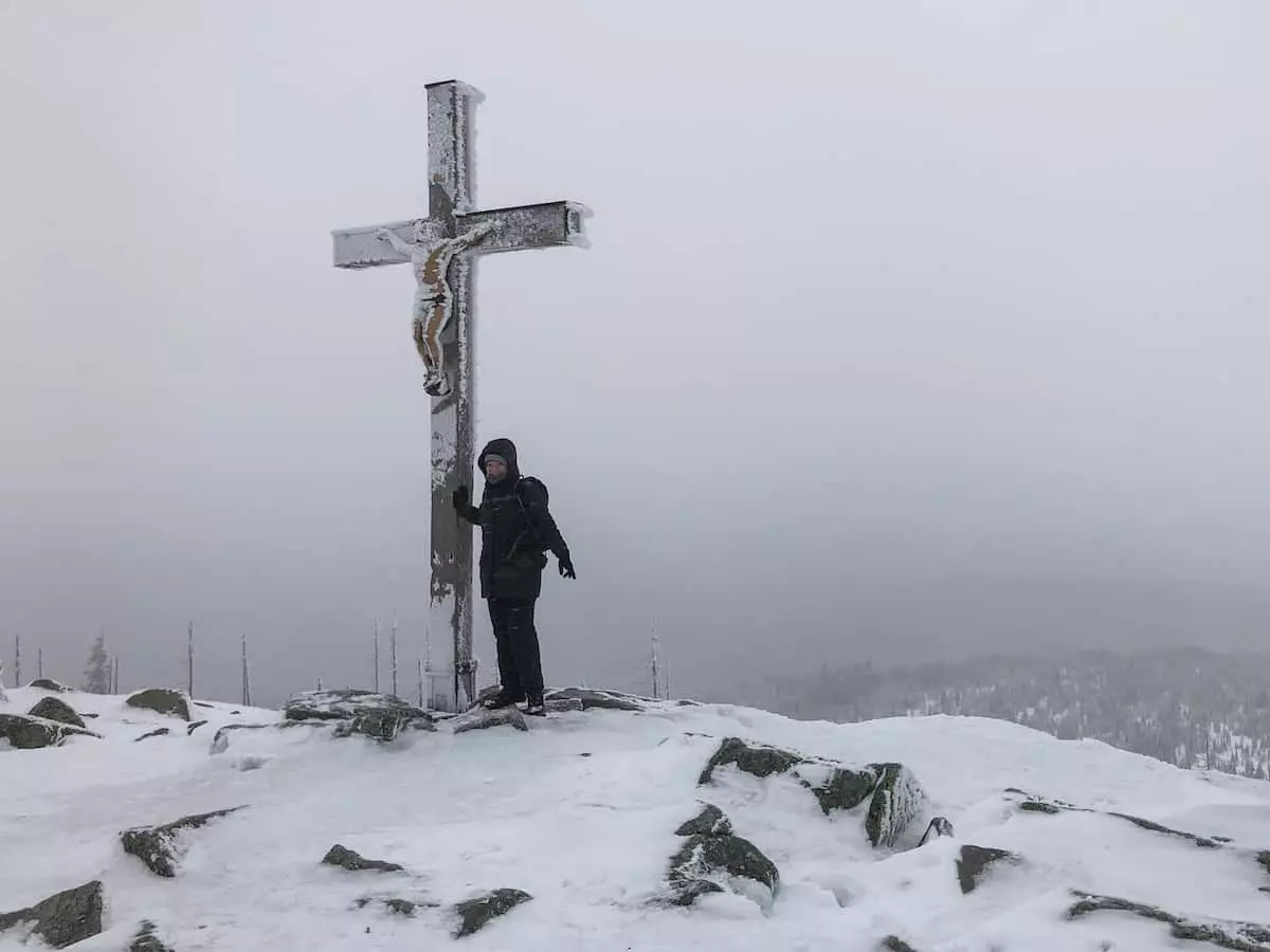 Auf dem Lusen im Winterurlaub im Bayerischen Wald