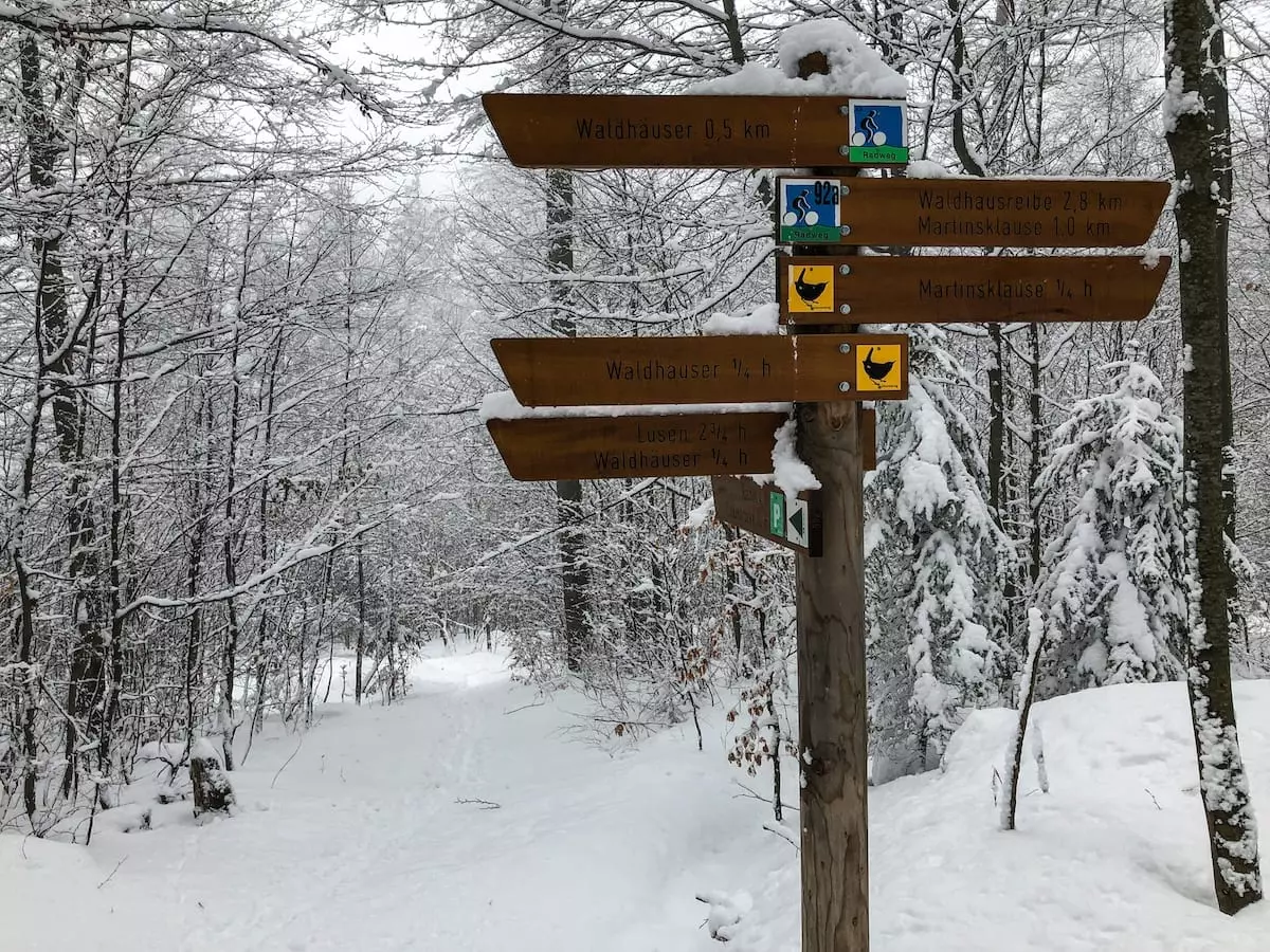 Winterwanderwege rund um Waldhäuser Bayerischer Wald