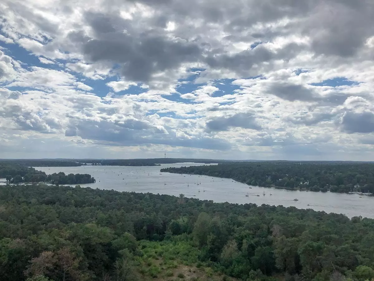 Ausblick auf den Wannsee vom Grunewaldturm Berlin