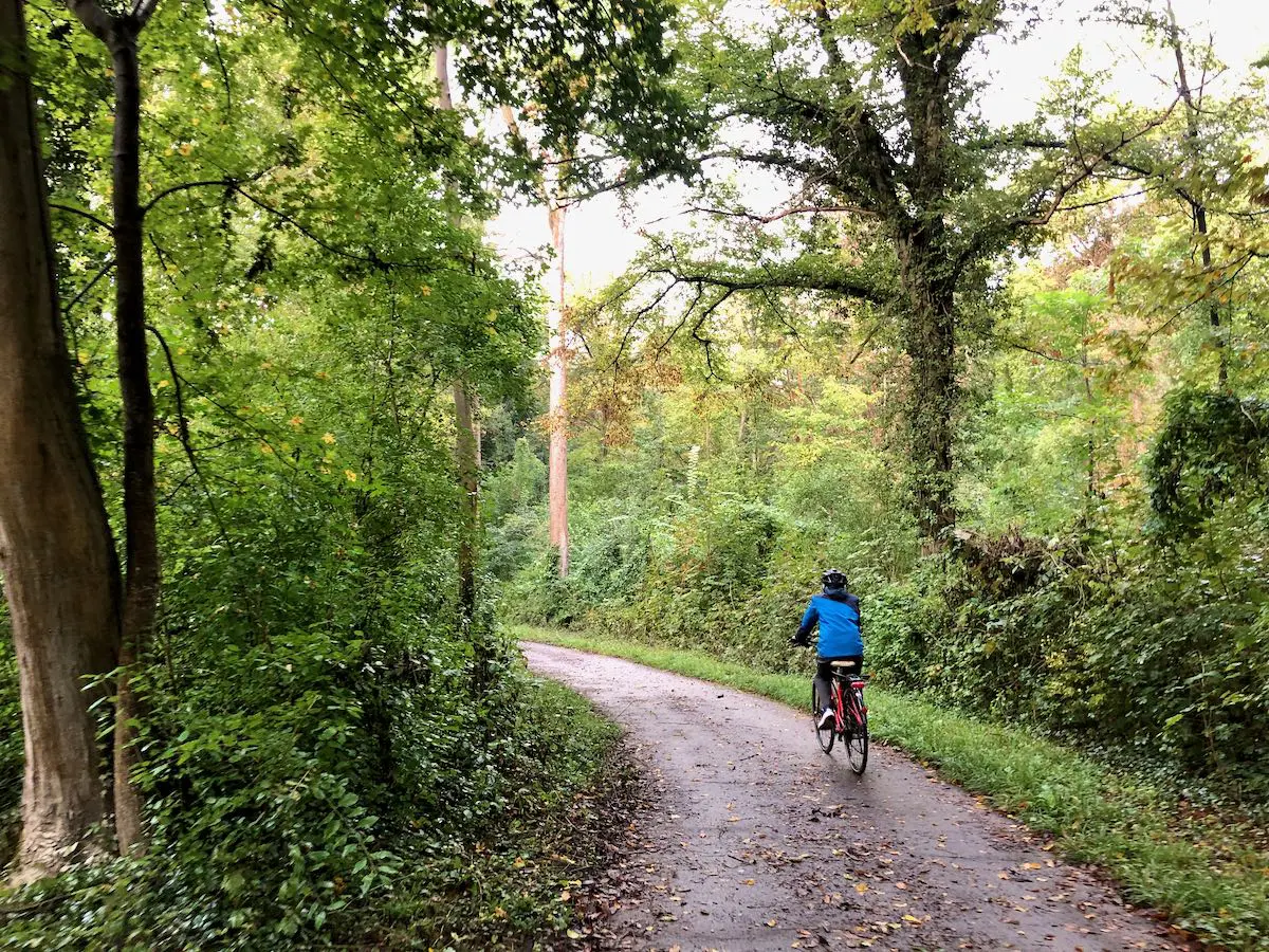 Fahrradtour m Waldpark Mannheim mit Kindern