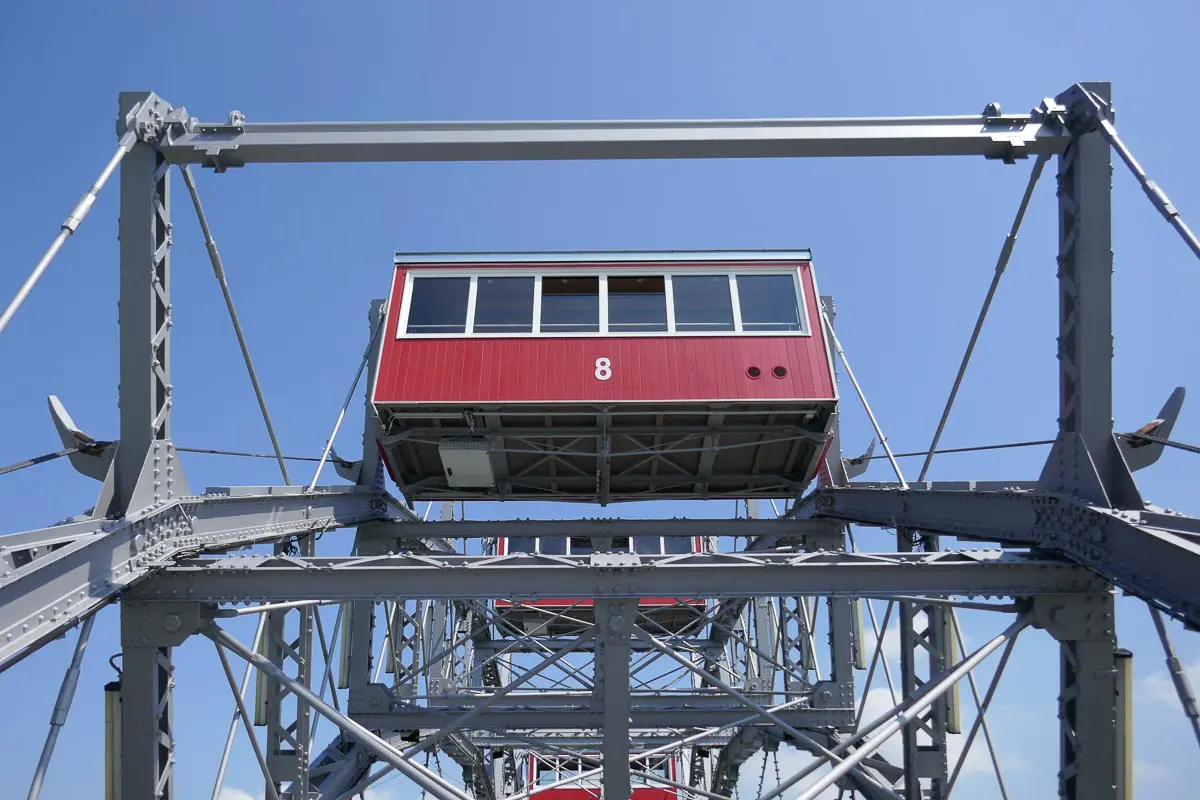 Kabine am Riesenrad im Wiener Prater
