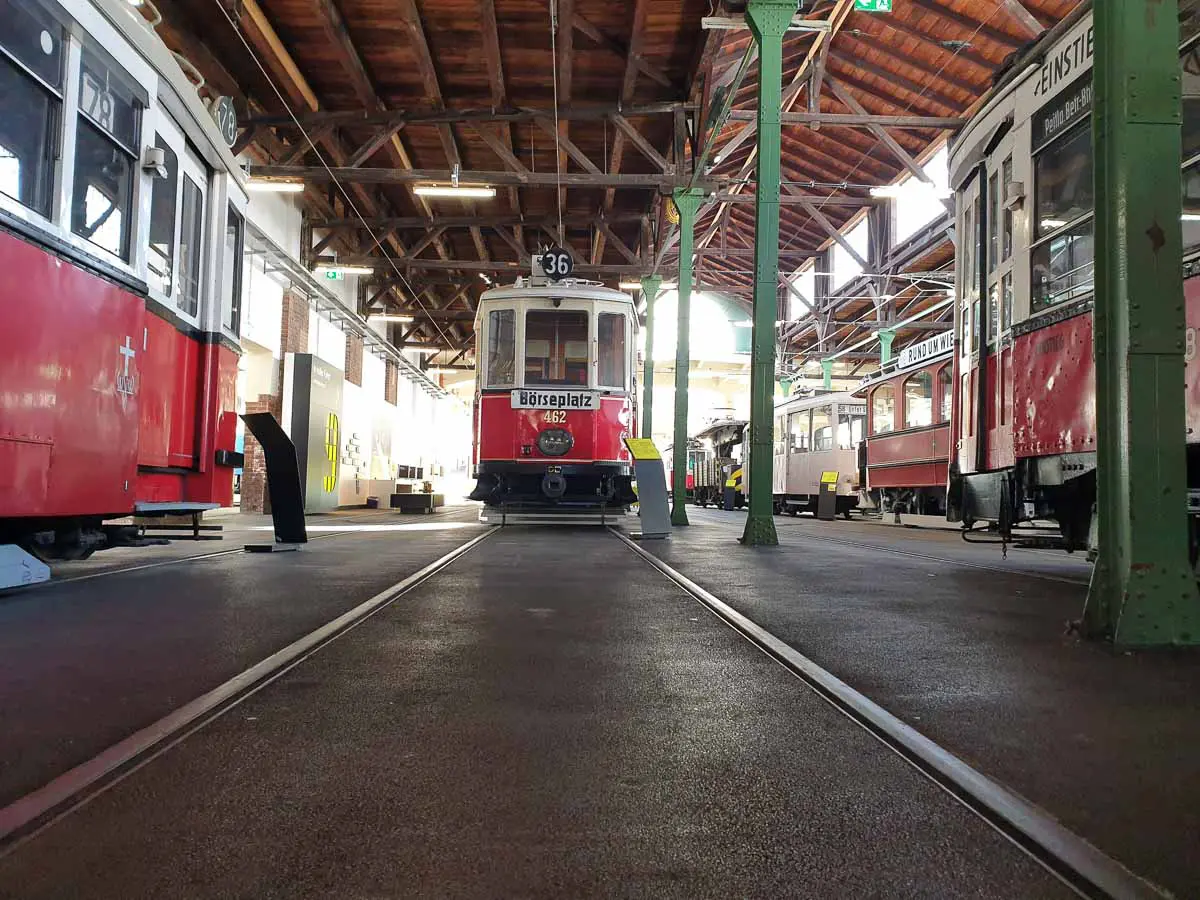 Trambahn im Verkehrsmuseum Wie