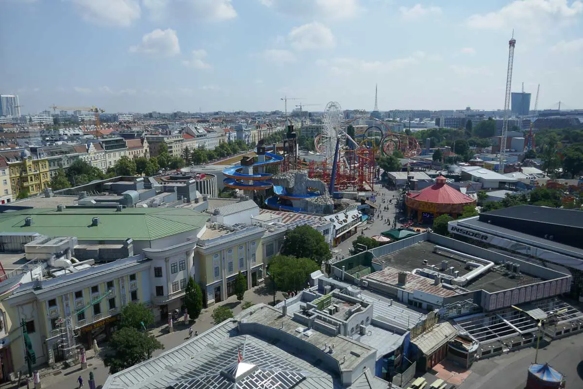 Wien aus dem Riesenrad im Prater