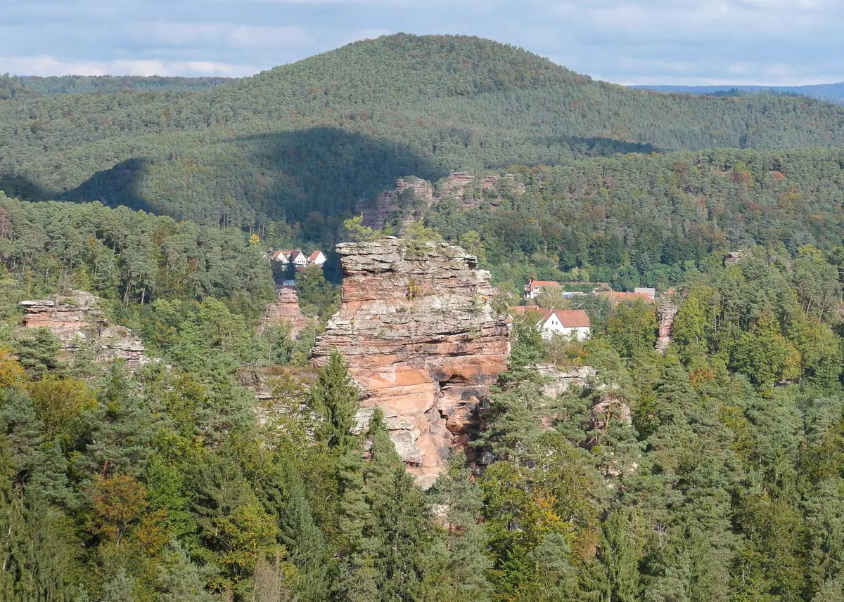 Aussicht von den Lämmerfelsen bei Dahn