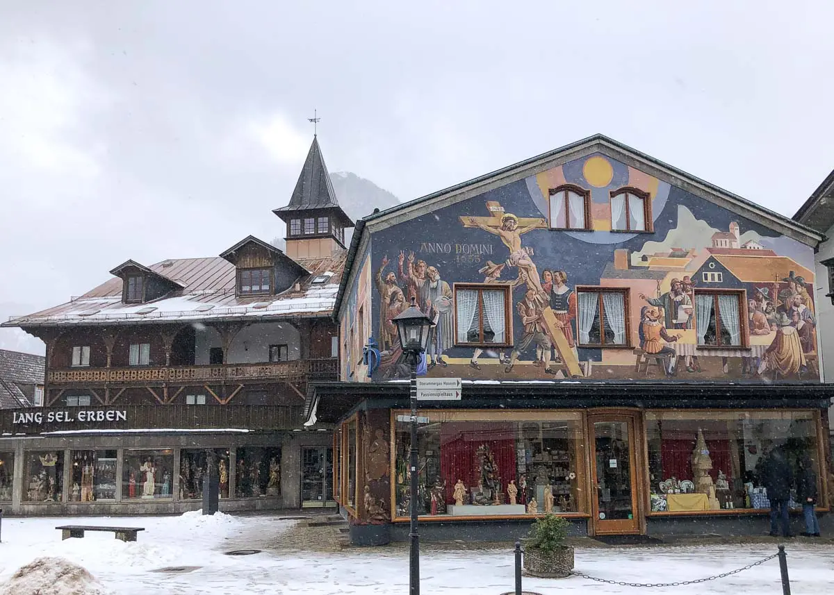 Lüftlmalerei in Oberammergau