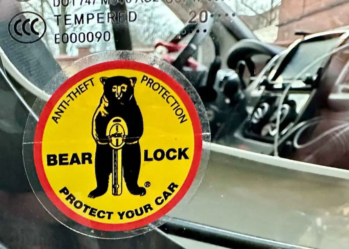Bear Lock Aufkleber zur Diebstahlsicherung Wohnmobil