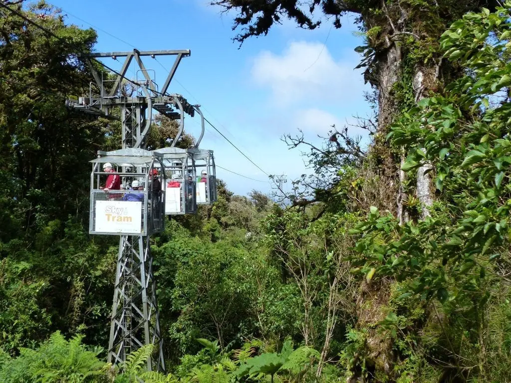 Skitram - Seilbahn in Monteverde, Costa Rica