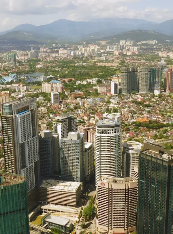 Sehenswürdigkeiten in Kuala Lumpur mit Kind - KL-Tower Ausblick1