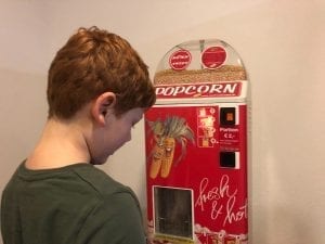 Sylvester in der Jugendherberge Waldhäuser -Popcorn-Automat