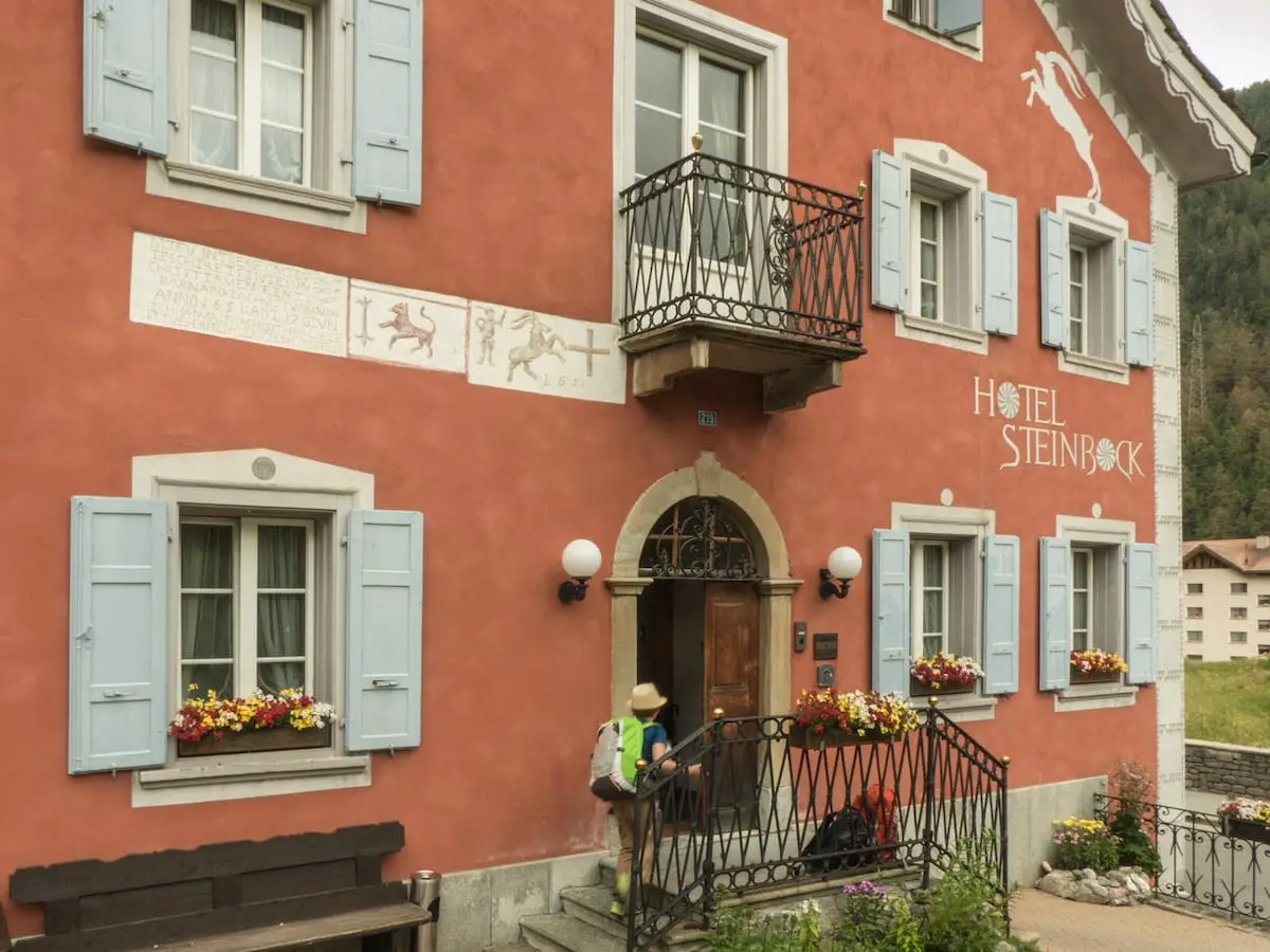 Hotel Steinbock Pontresina - Eingang
