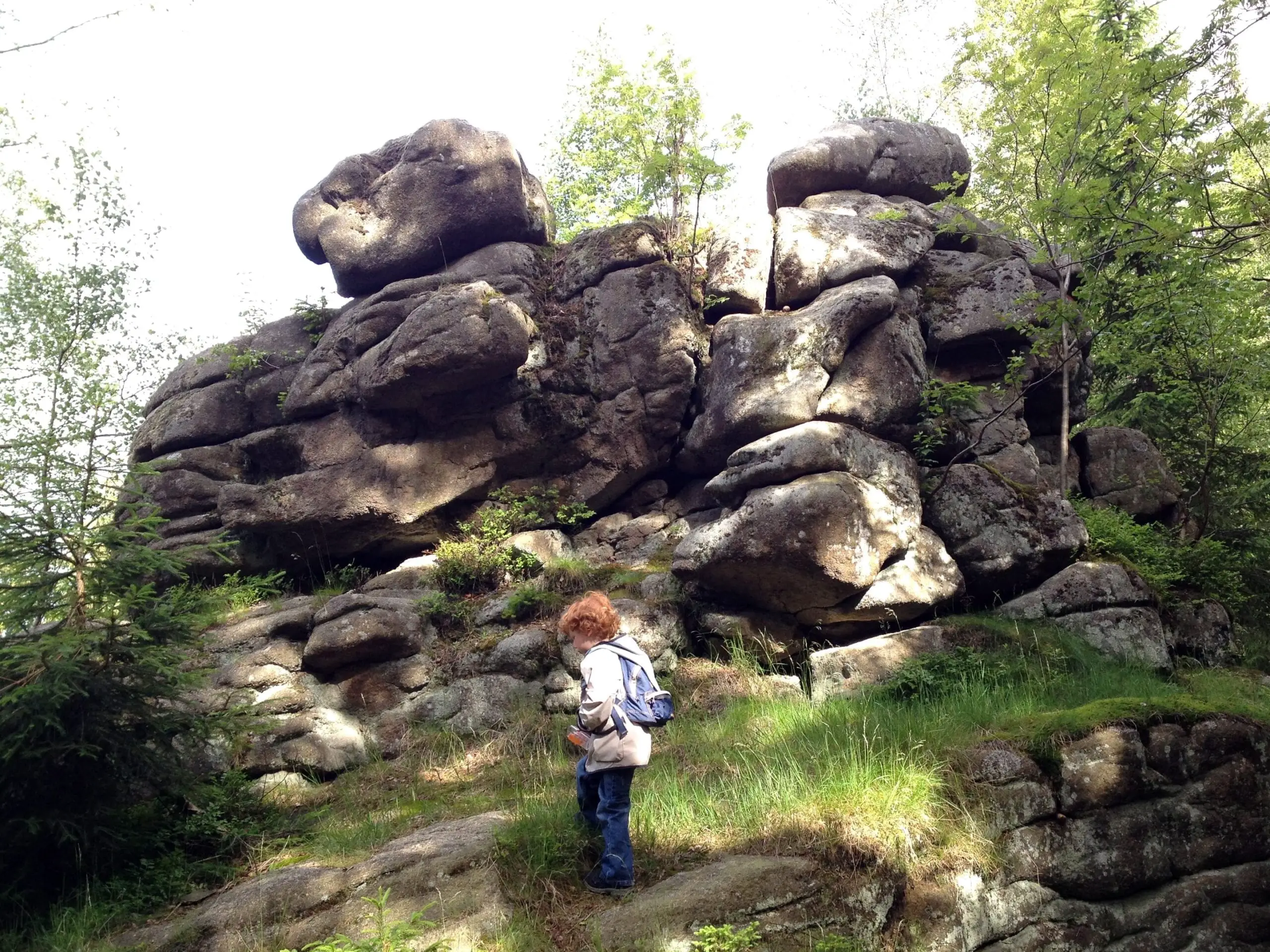 Wandern im Harz mit Kleinkind - Felsentürme
