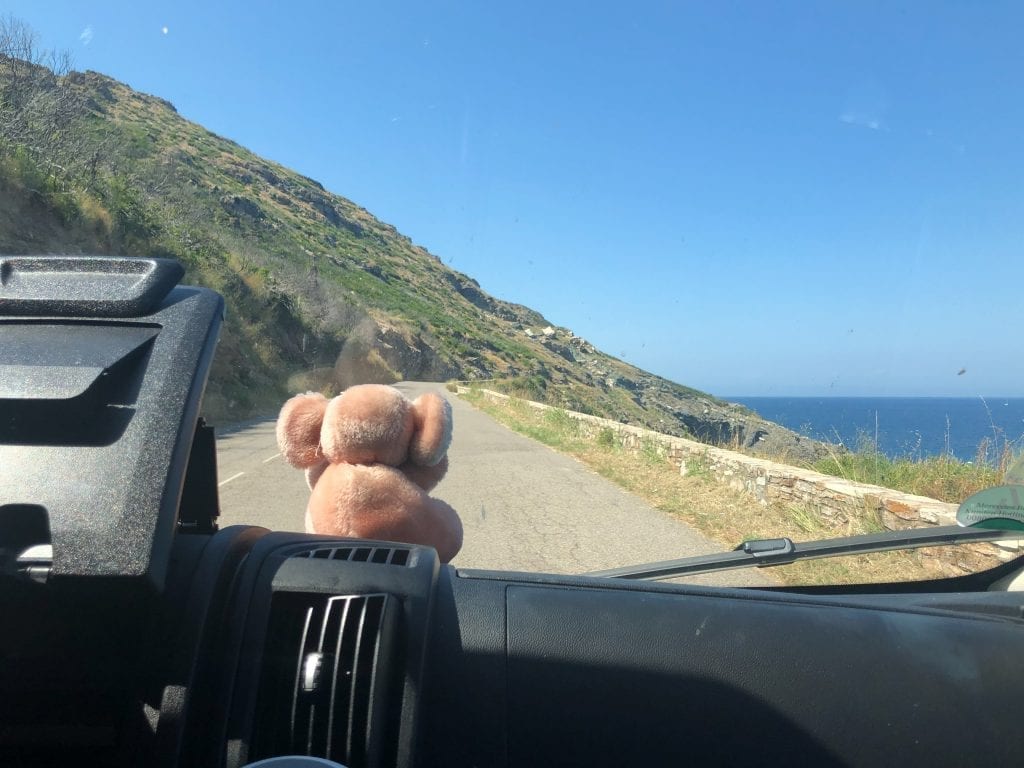 Cap Corse Panoramastraße beim Campervan Roadtrip Schweiz Korsika Italien