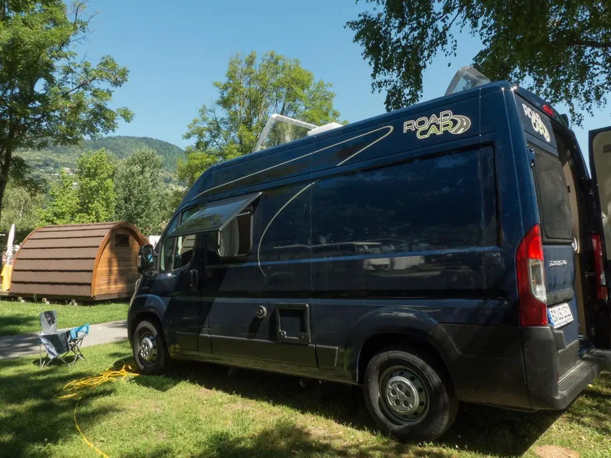 Camping in der Schweiz bei Lugano mit Wohnmobil