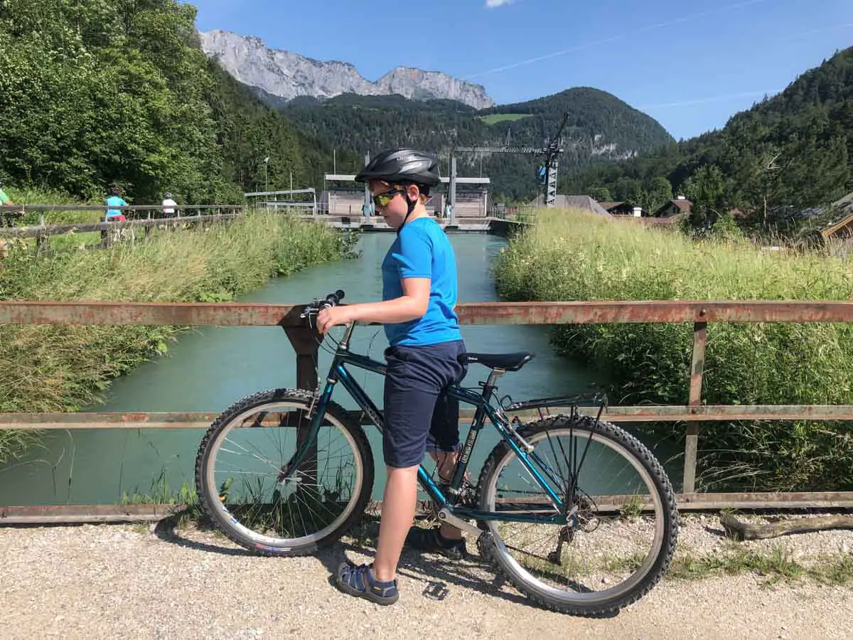 Berchtesgaden Fahrradfahren mit Kind