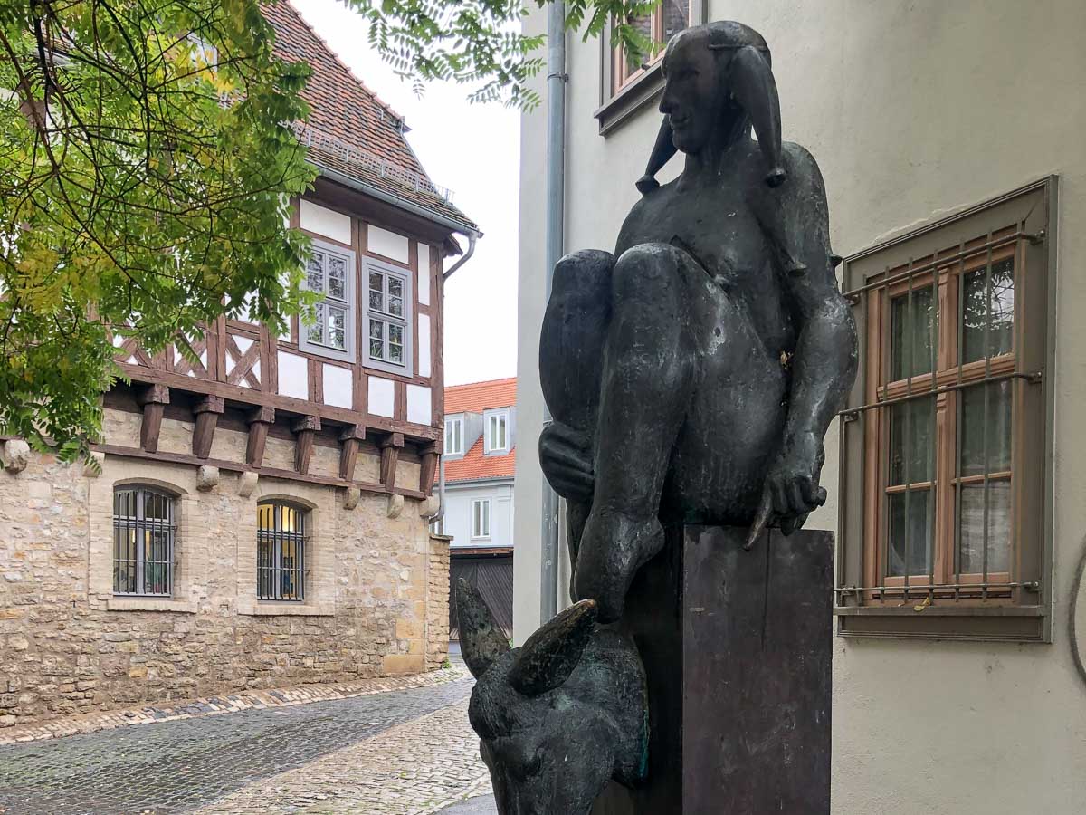 Eulenspiegel-Denkmal - eine der Erfurt Sehenswürdigkeiten