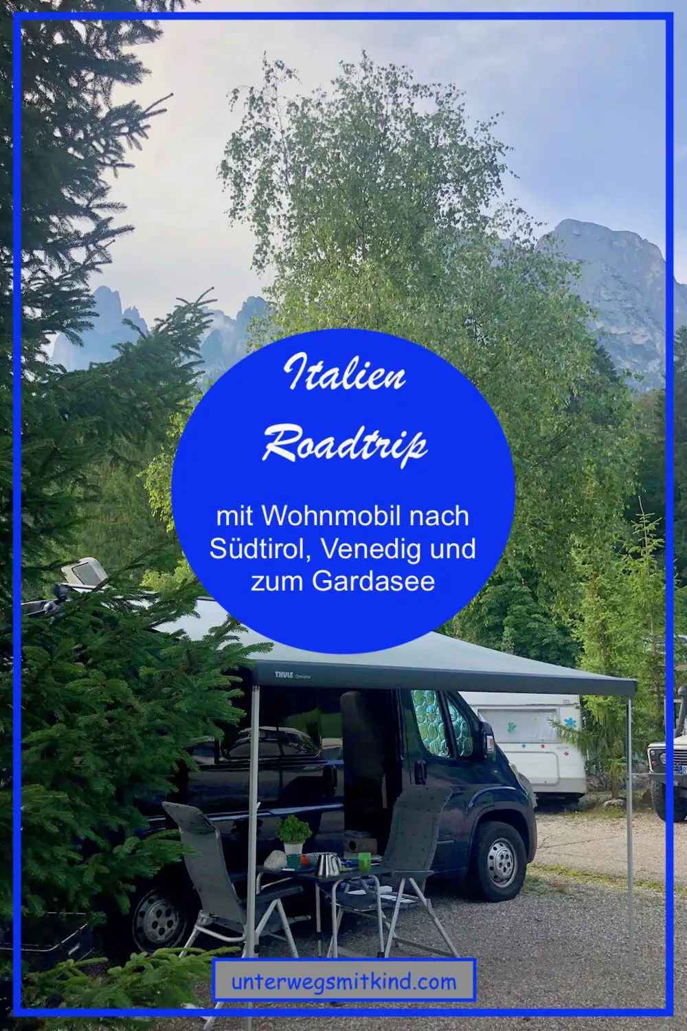 Pin zum Beitrag Roadtrip nach Norditalien mit Bild von Wohnmobil in Südtirol