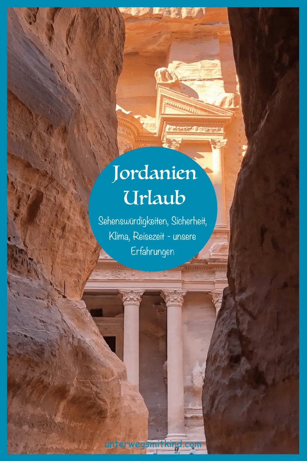 Jordanien-Pin (Bild vom Schatzhaus in Petra)