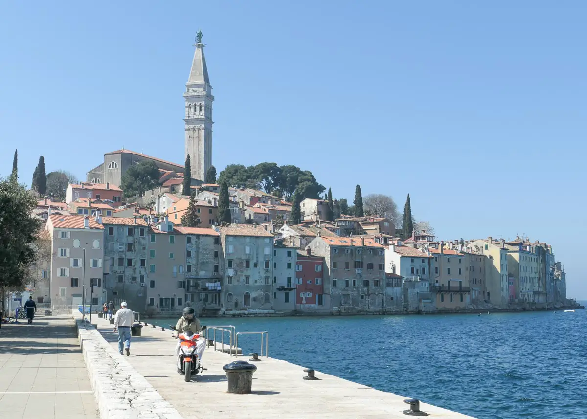 Gesamtansicht von Rovinj - einer der schönsten Städte in Istrien