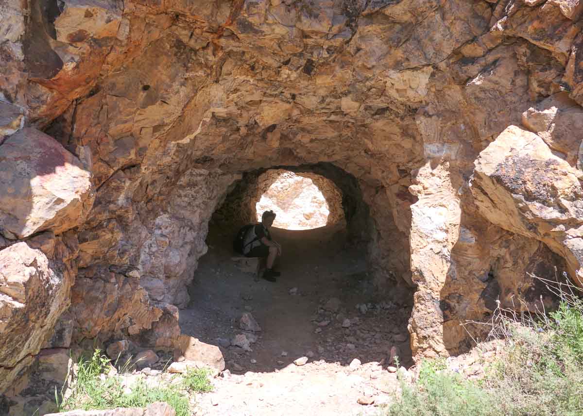 Tunnel in der Goldmine von Rodalquilar