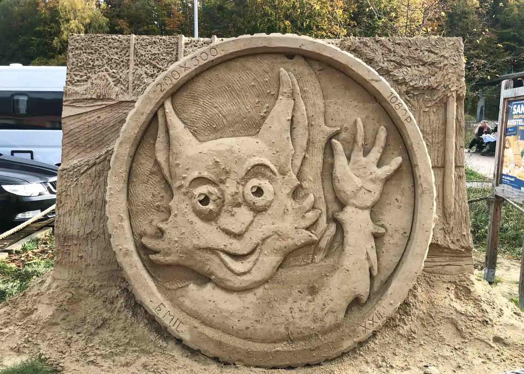 Sandskulptur auf Rügen