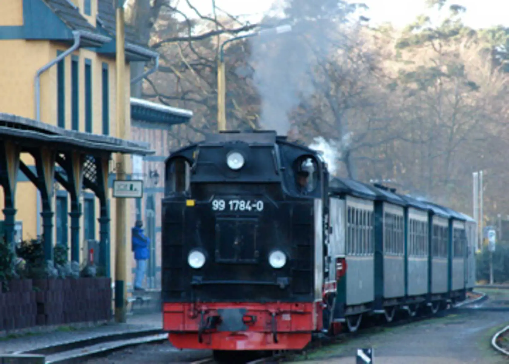Rasender Roland - Schmalspurbahn mit Dampflok auf Rügen